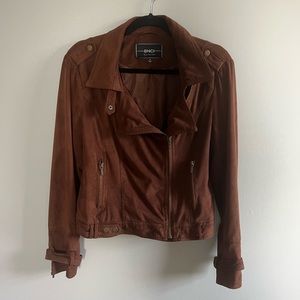 Blanc Noir BNCI Suede brown moto jacket